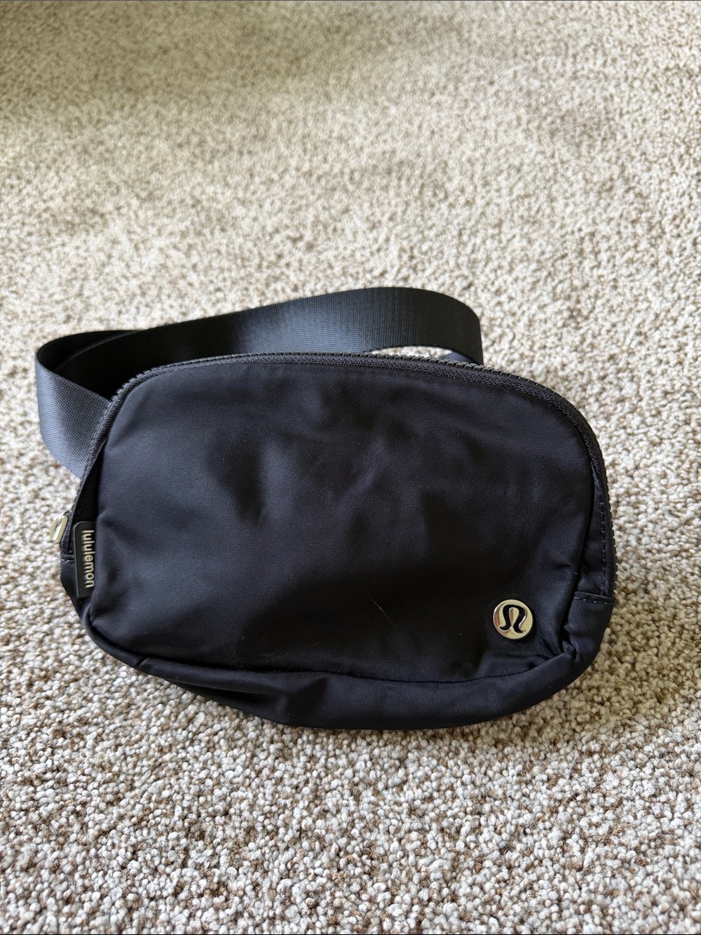 lululemon athletica Black Belt Bag with Subtle Logo